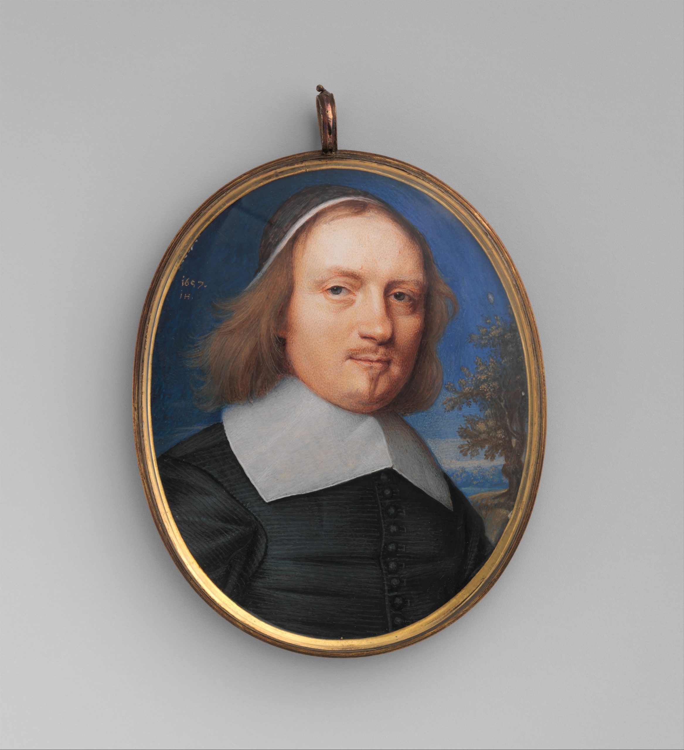 John Hoskins portrait miniature of Dr Brian Walton